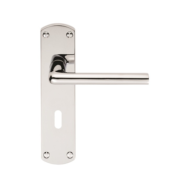 Uno Lever Door Handle on Various Backplates